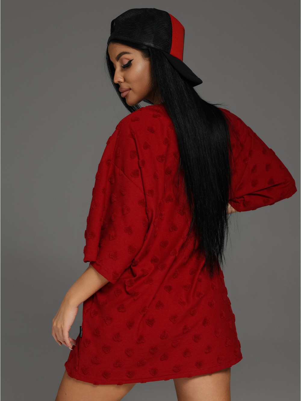 Ирбис футболка женская (махра бордо)