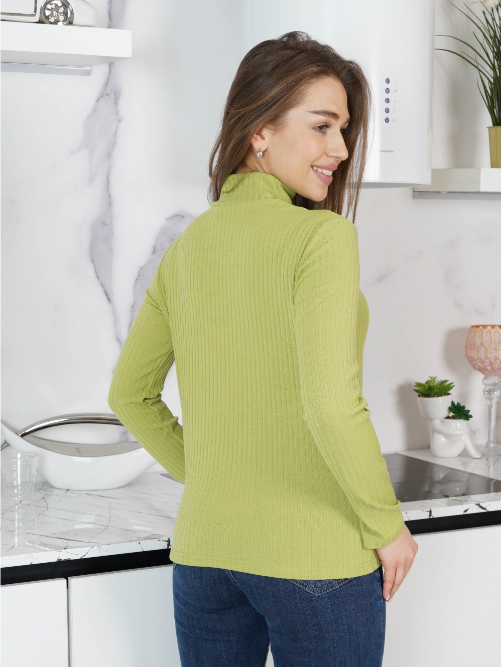 Марсель водолазка женская (салатовый)