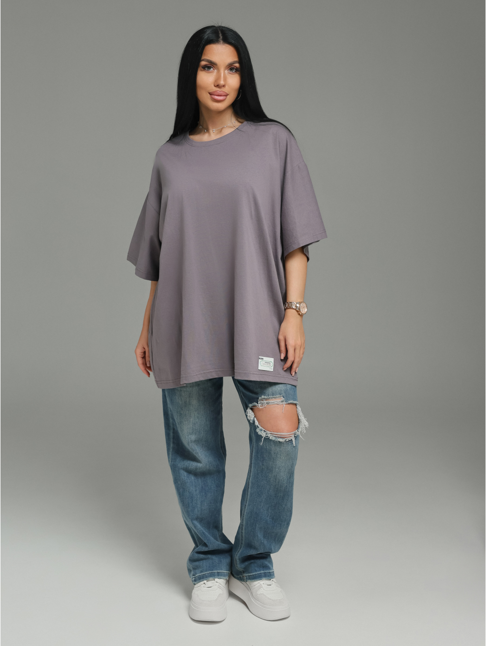 Анита-2 футболка женская (светлый графит)