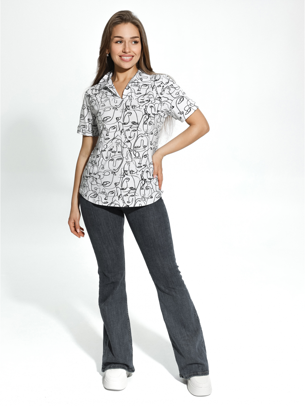 Страсть футболка женская (графика белая)