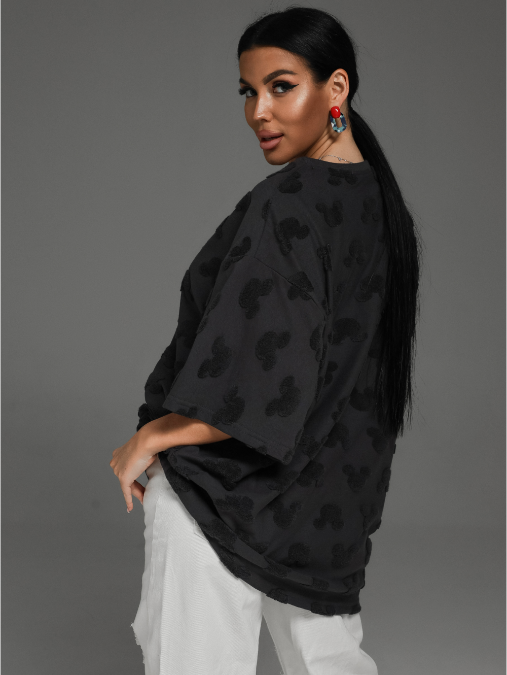 Ирбис футболка женская (махра серая)