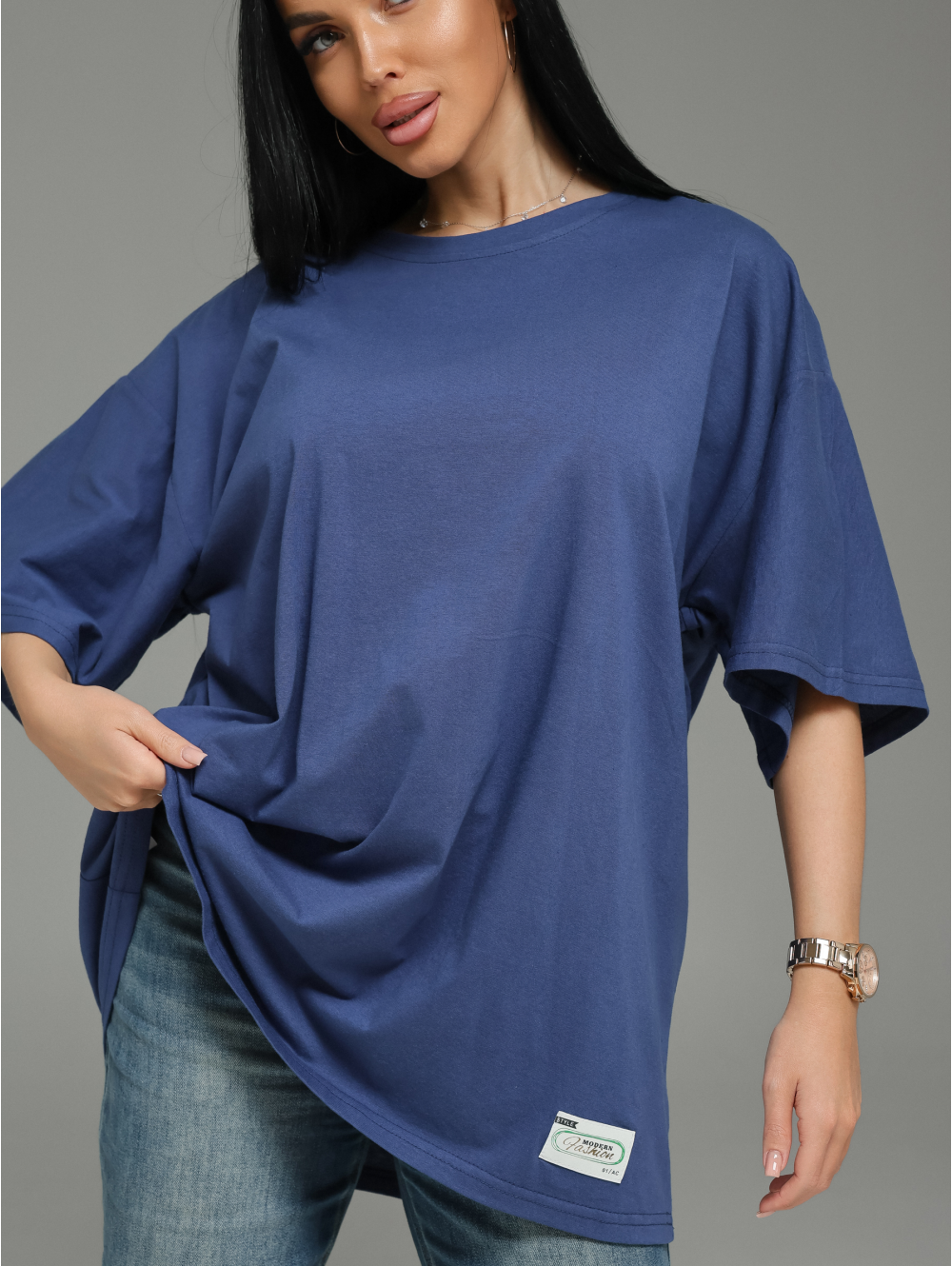 Анита-2 футболка женская (индиго)