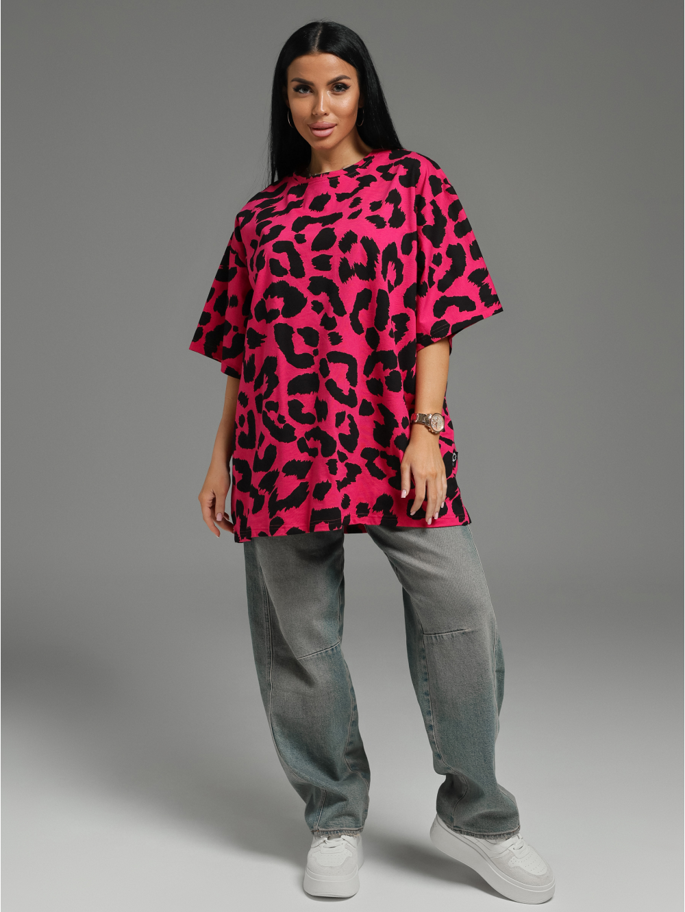 Ирбис футболка женская (малина)