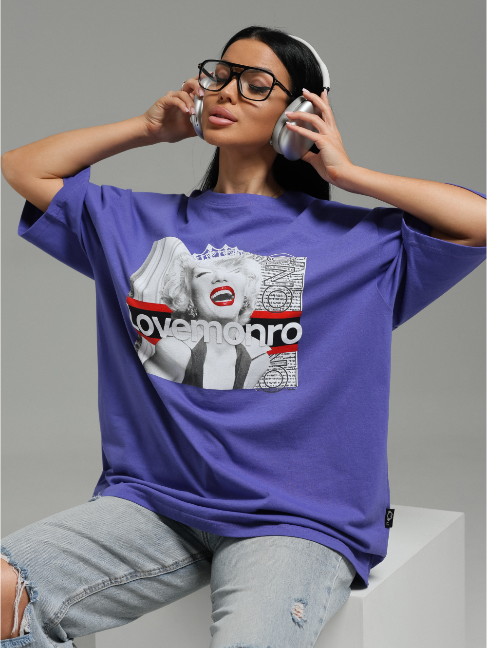 Амина футболка женская (сиреневый Монро)