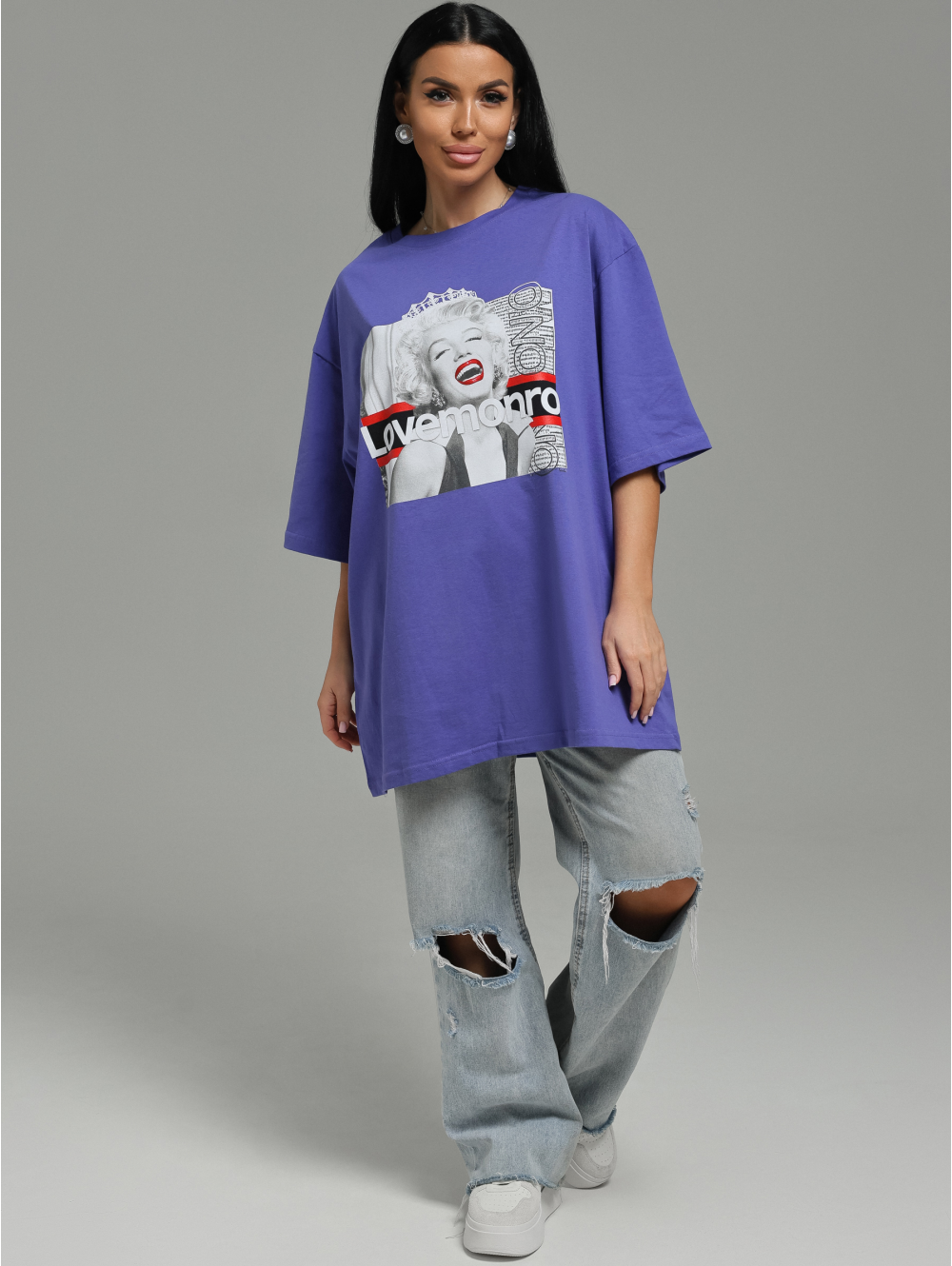 Амина футболка женская (сиреневый Монро)