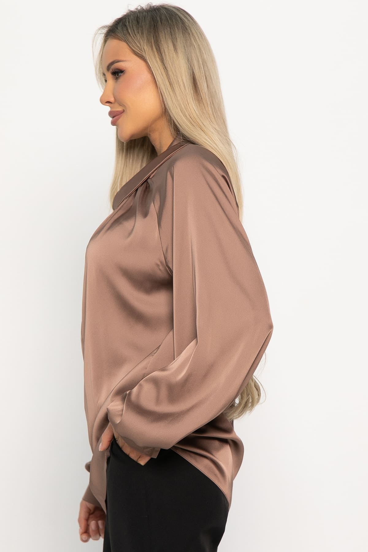 Блуза Элеонора (коричневая) Б14927-30М