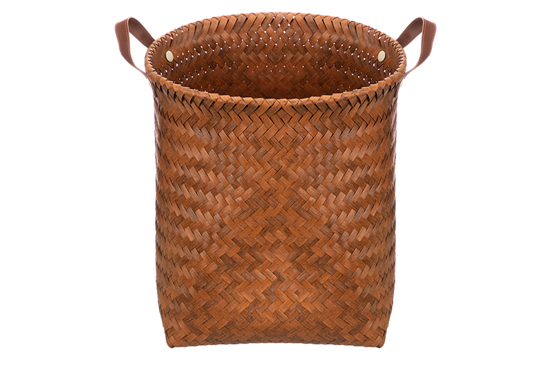 Корзина плетеная д/хранения 35*35*37 см, с ручками, полиротанг