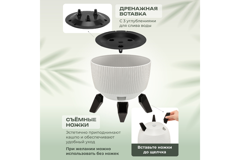 Кашпо 5,4 л 24*24*20 см