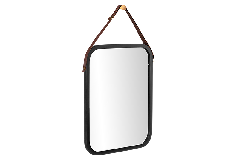 Зеркало настенное 40,5*33*1,5 см, черное