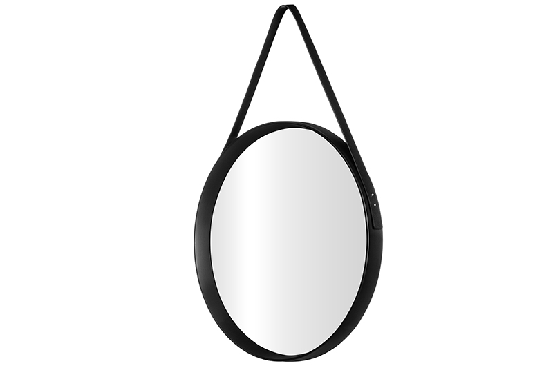 Зеркало настенное 51,5*51,5*4,5 см с креплением ремень, пластик