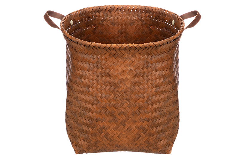 Корзина плетеная д/хранения 38*38*42 см, с ручками, полиротанг