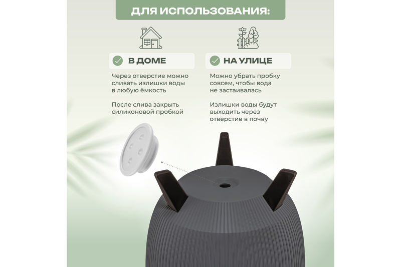 Кашпо 5,4 л 24*24*20 см