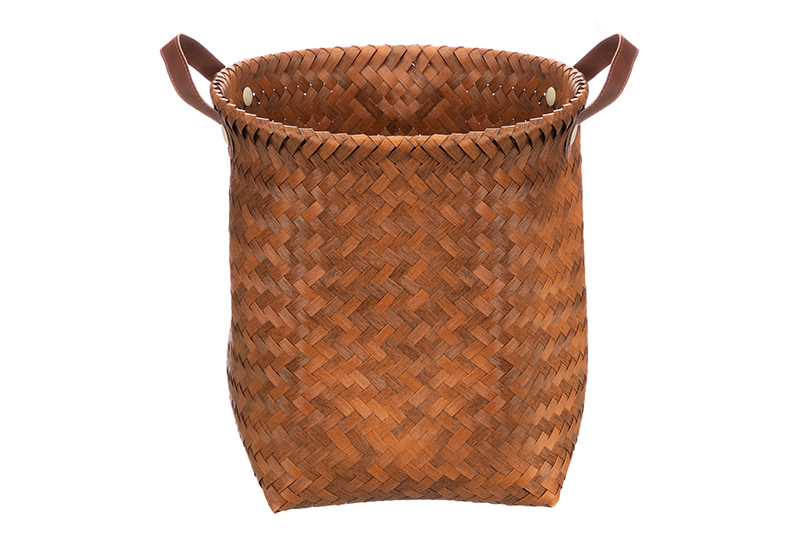 Корзина плетеная д/хранения 30*30*32 см, с ручками, полиротанг