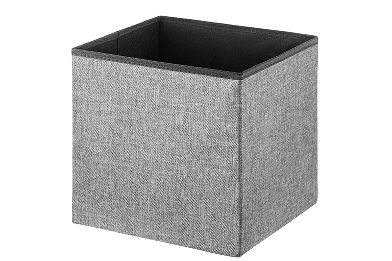 Пуф складной для хранения 38*38*38см, светло-серый