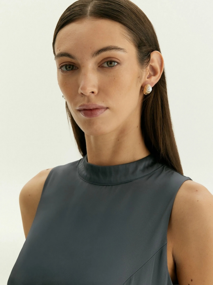 Платье макси из ацетата и вискозы ,
71% ацетат, 29% вискоза ,