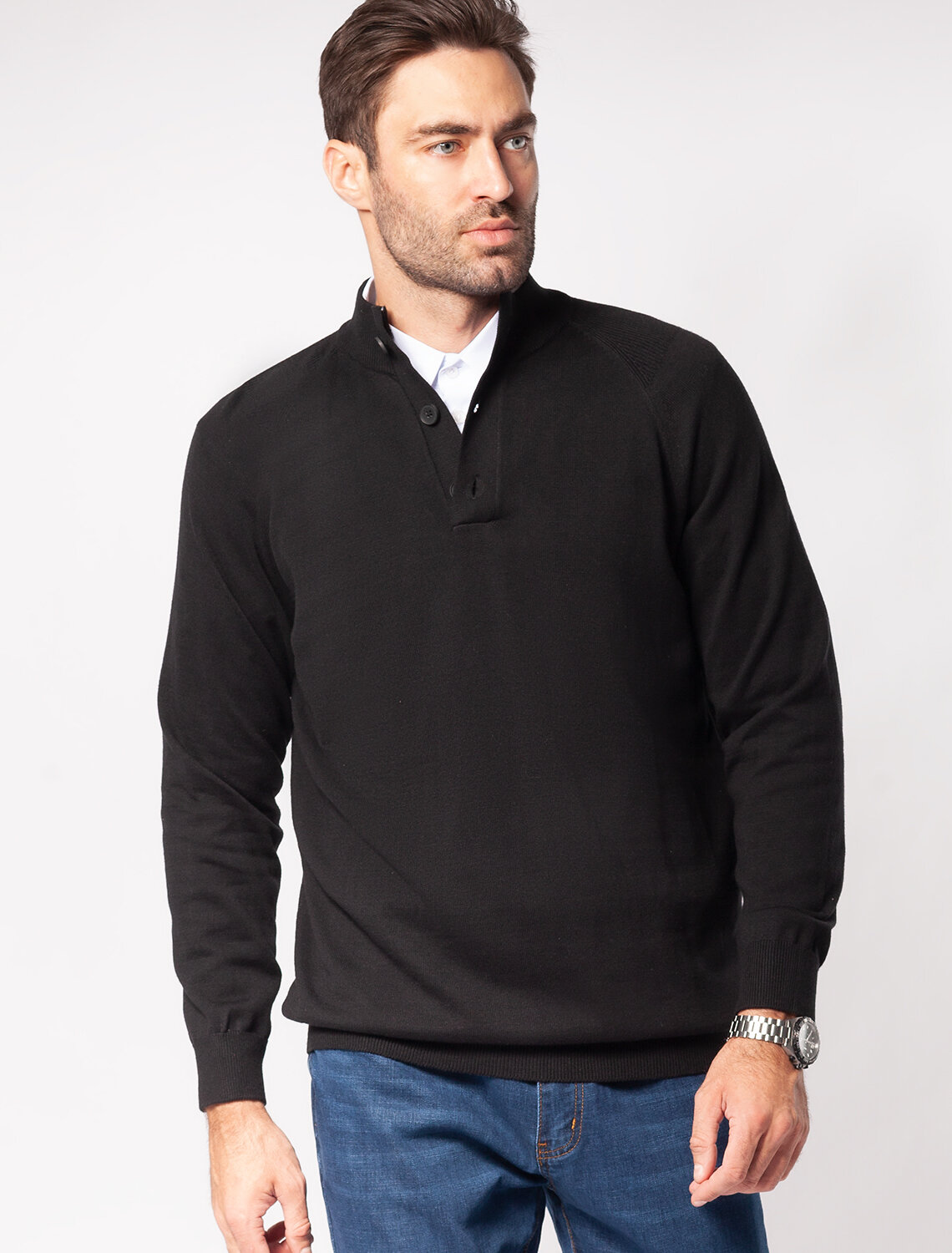 ст. цена2390руб.! VILATTE Джемпер U39.004черный