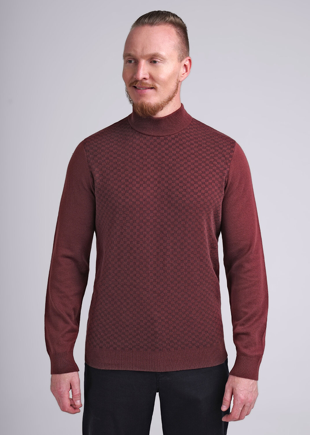 ст. цена1549руб.! CLEVER Джемпер 444265/17хат.коричневый