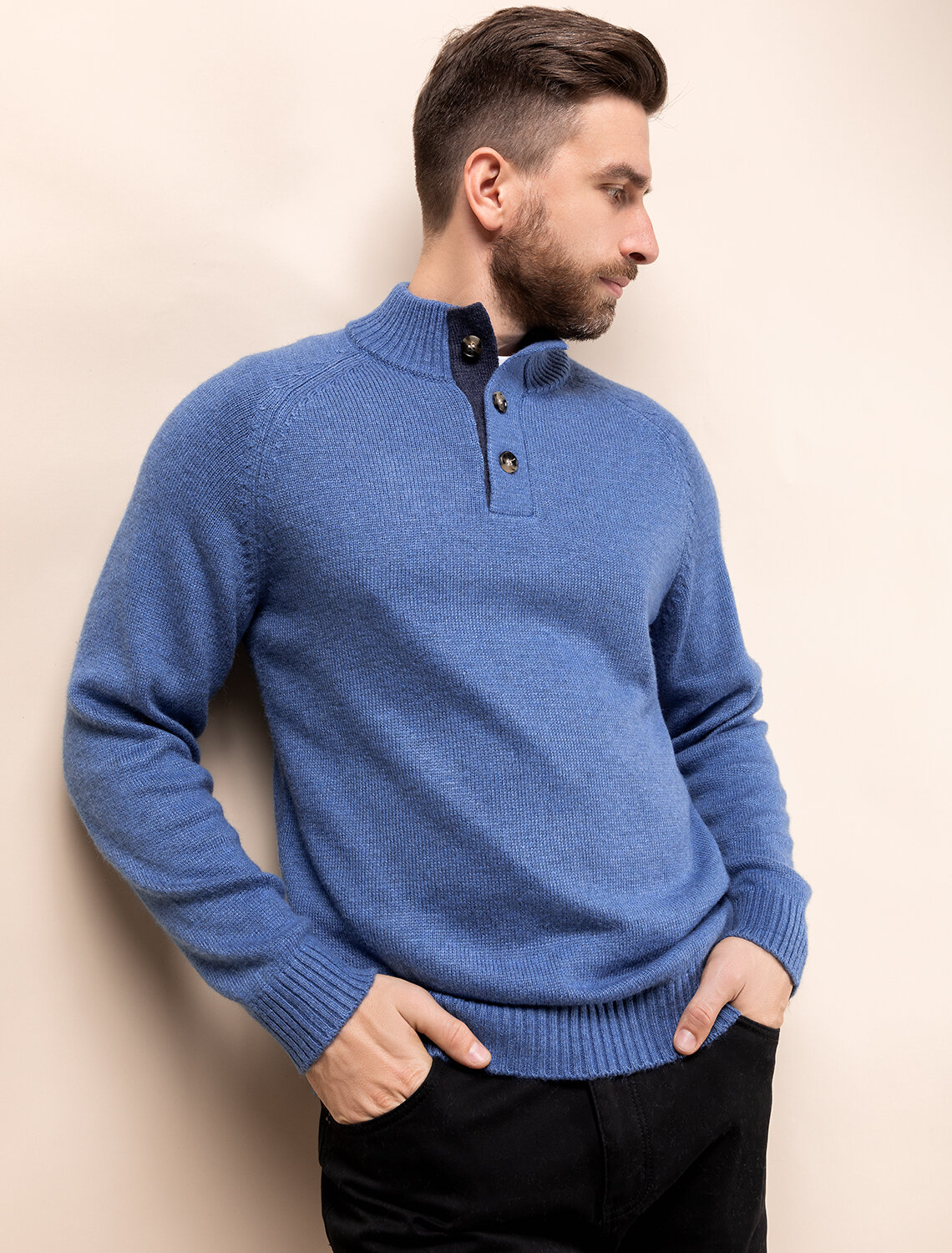 ст. цена2890руб.! VILATTE Джемпер U39.010светло-синий