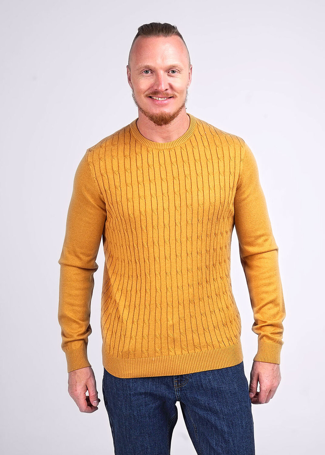 ст. цена1349руб.! CLEVER Джемпер 444288/22хагорчичный