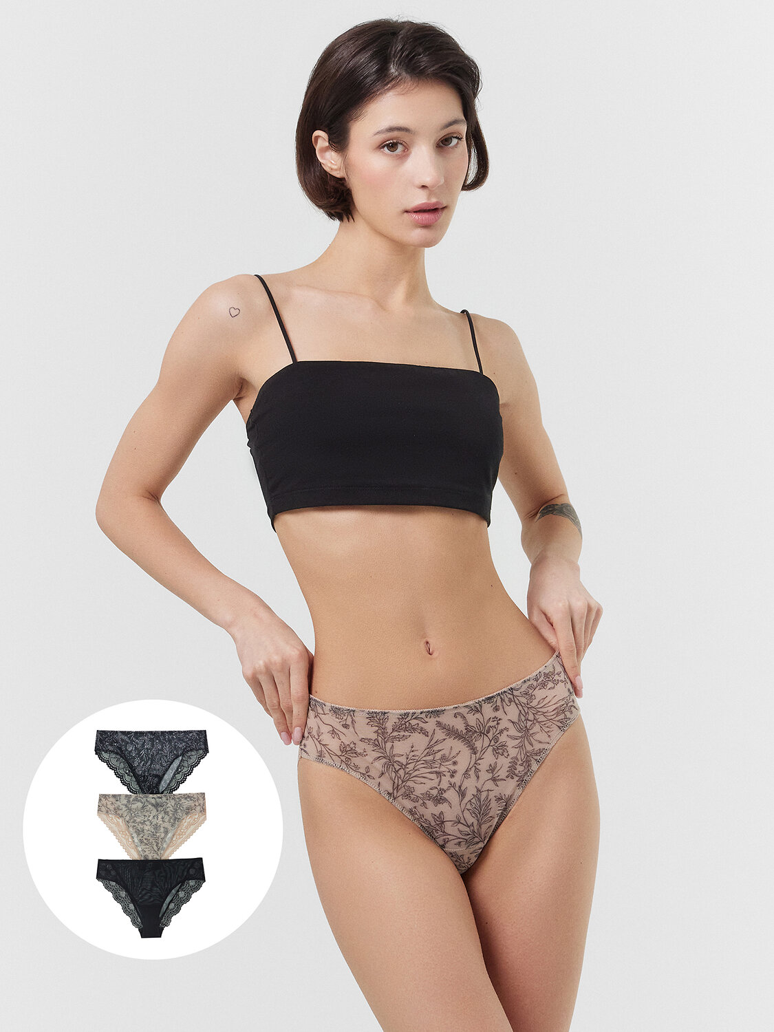 MARK FORMELLE Трусы 412612-3цветы на бежевом