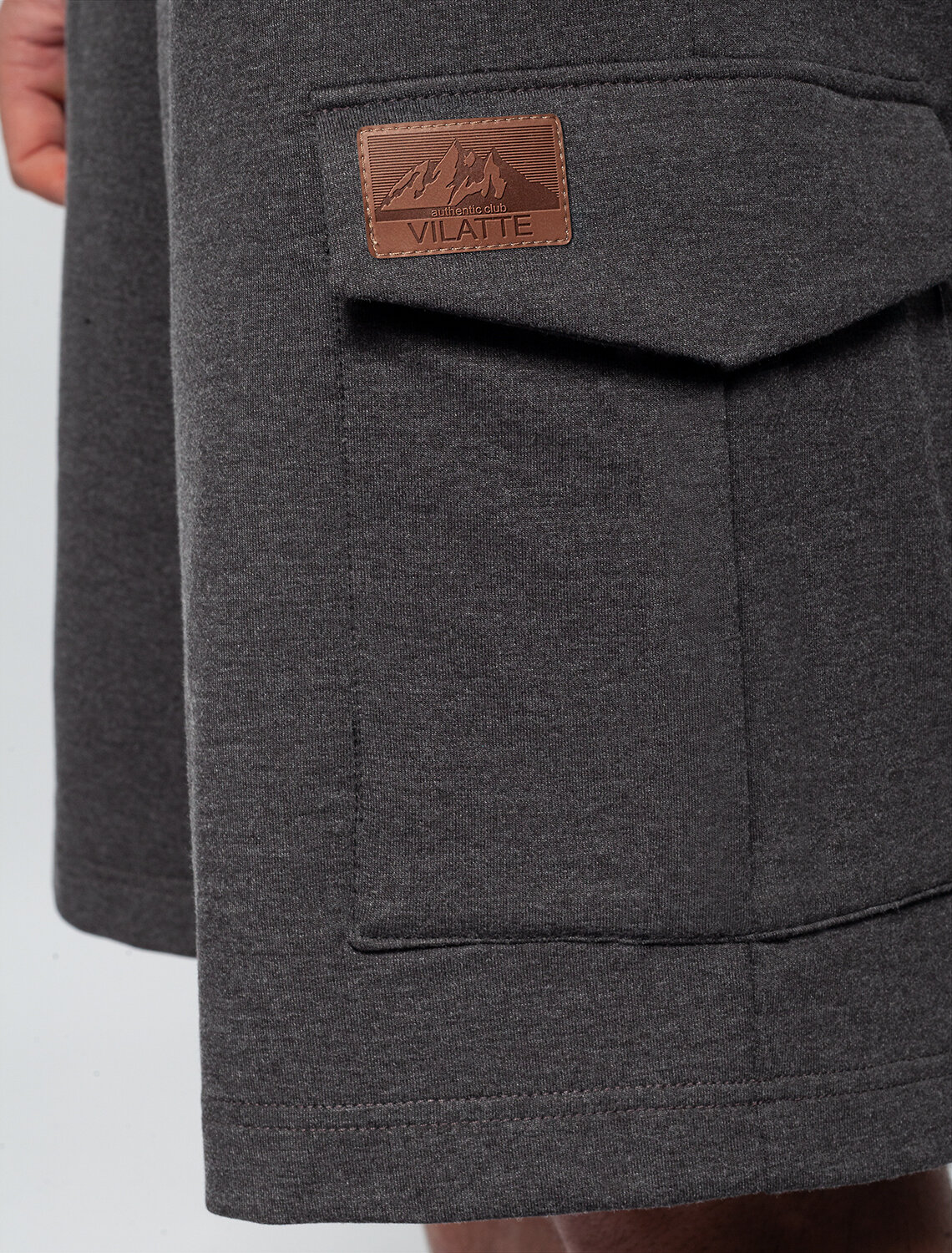 ст. цена1990руб.! VILATTE Шорты U48.002т.серый меланж
