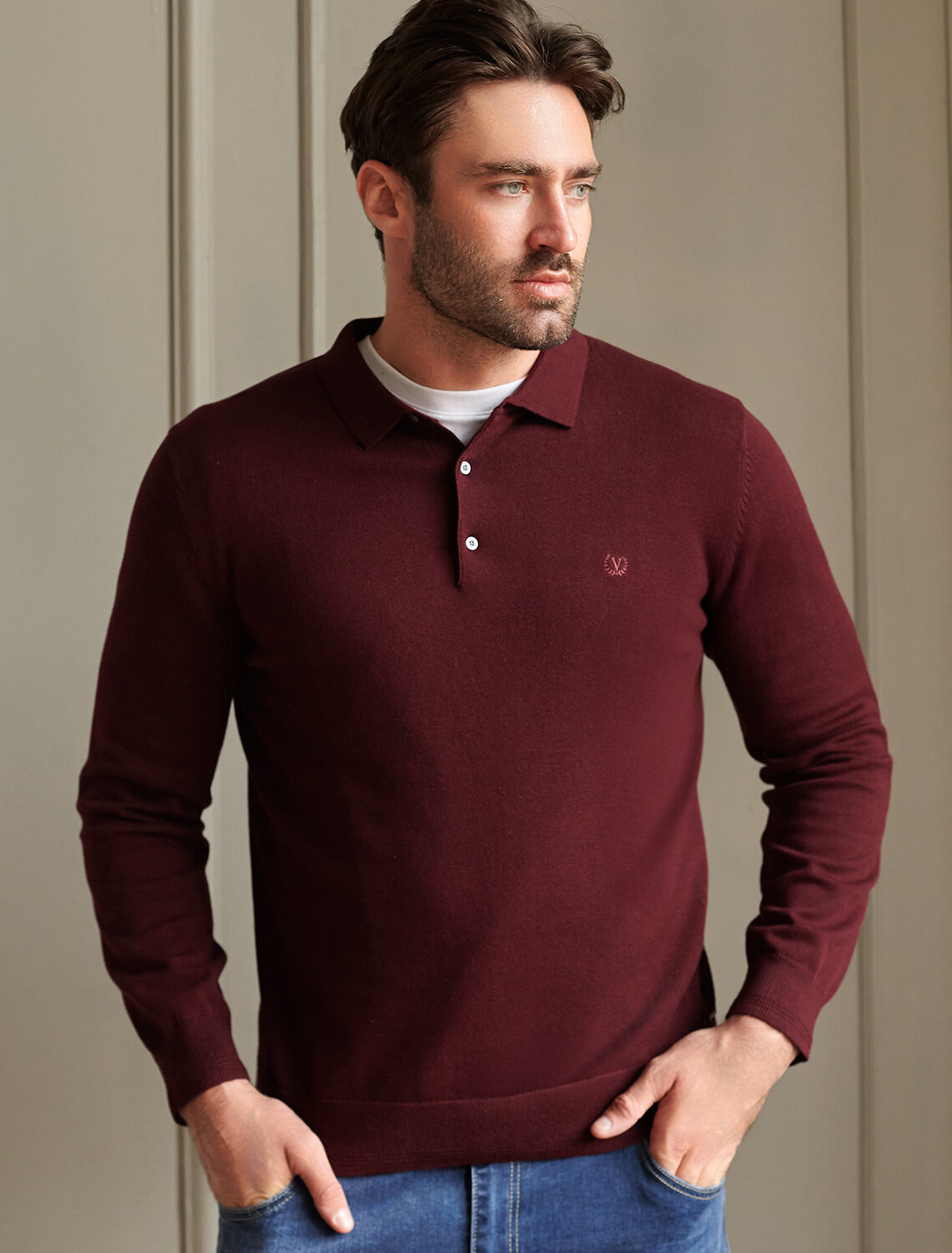 ст. цена2290руб.! VILATTE Джемпер U39.017бургунди