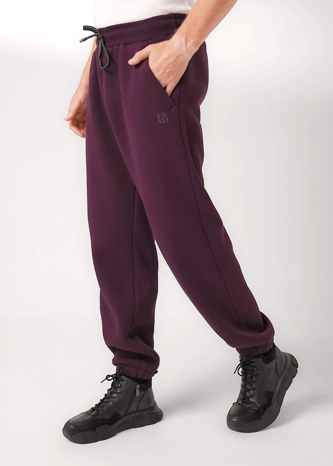 ст. цена2300руб.! CLEVER Брюки 452446/14фф_пт.бордовый