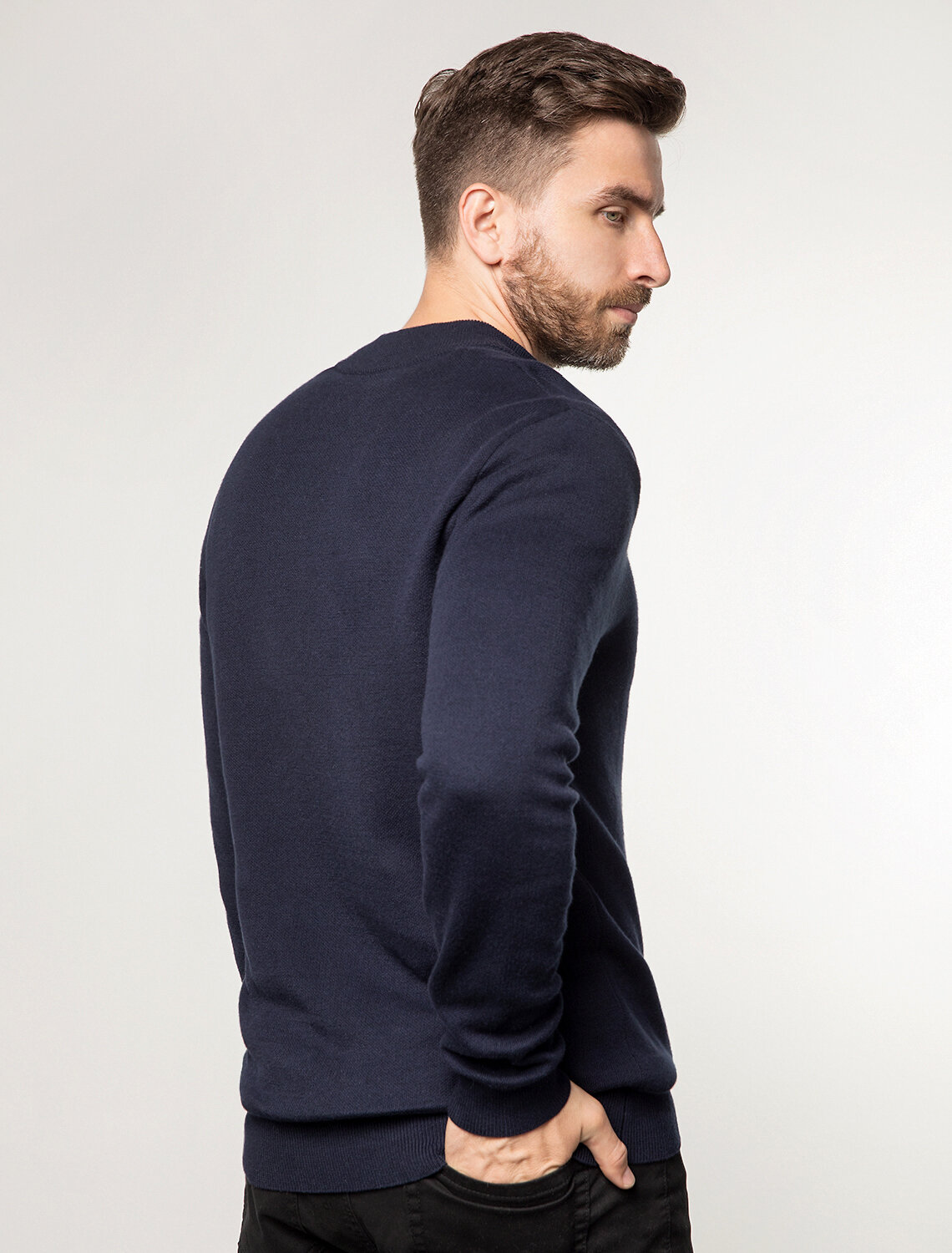 ст. цена2490руб.! VILATTE Джемпер U39.000темно-синий