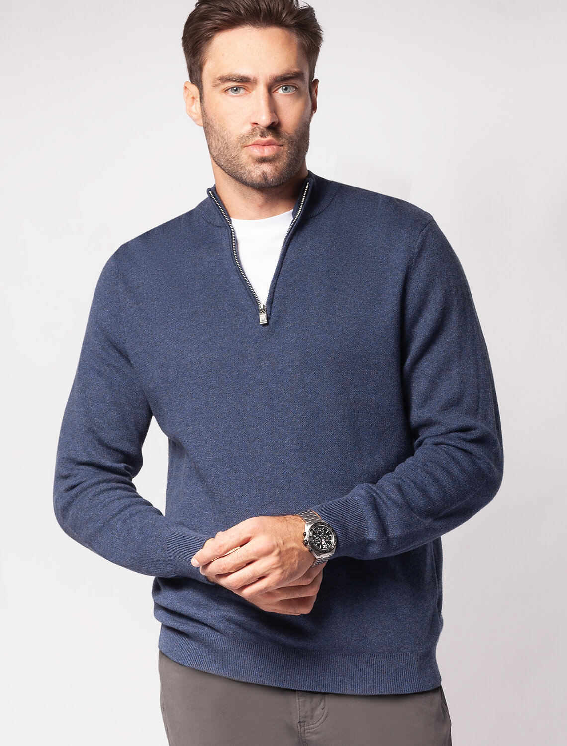 ст. цена2490руб.! VILATTE Джемпер U39.000светло-синий