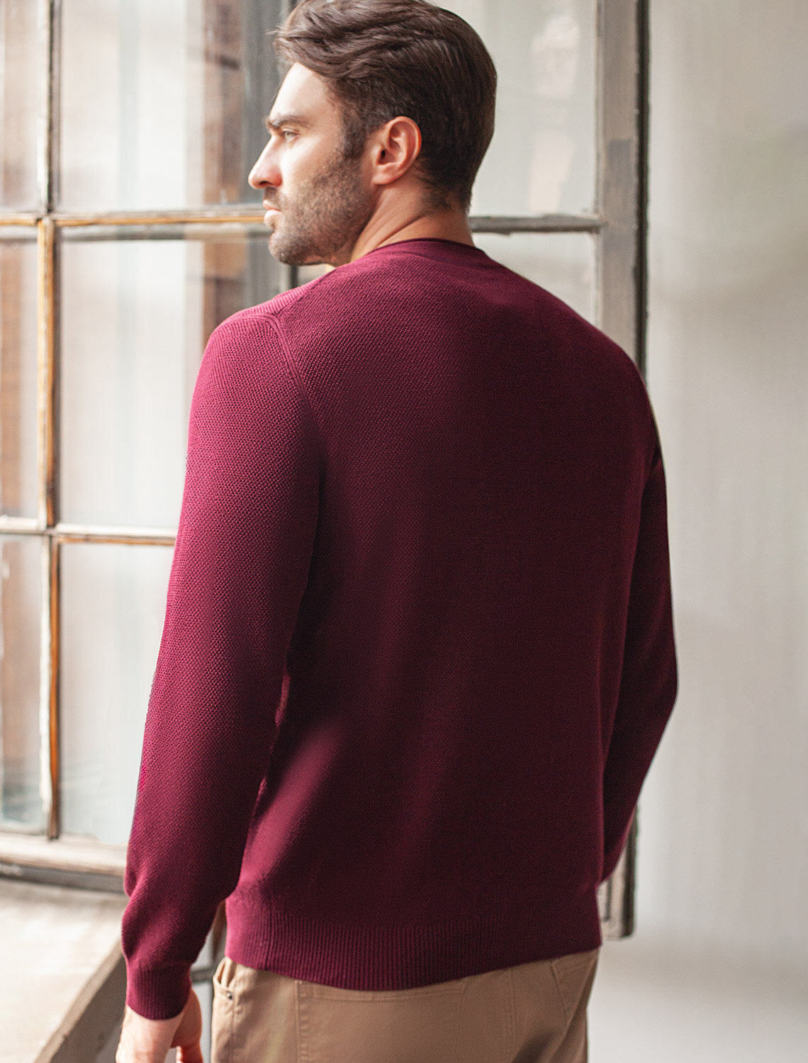 ст. цена2150руб.! VILATTE Джемпер U39.015бургунди