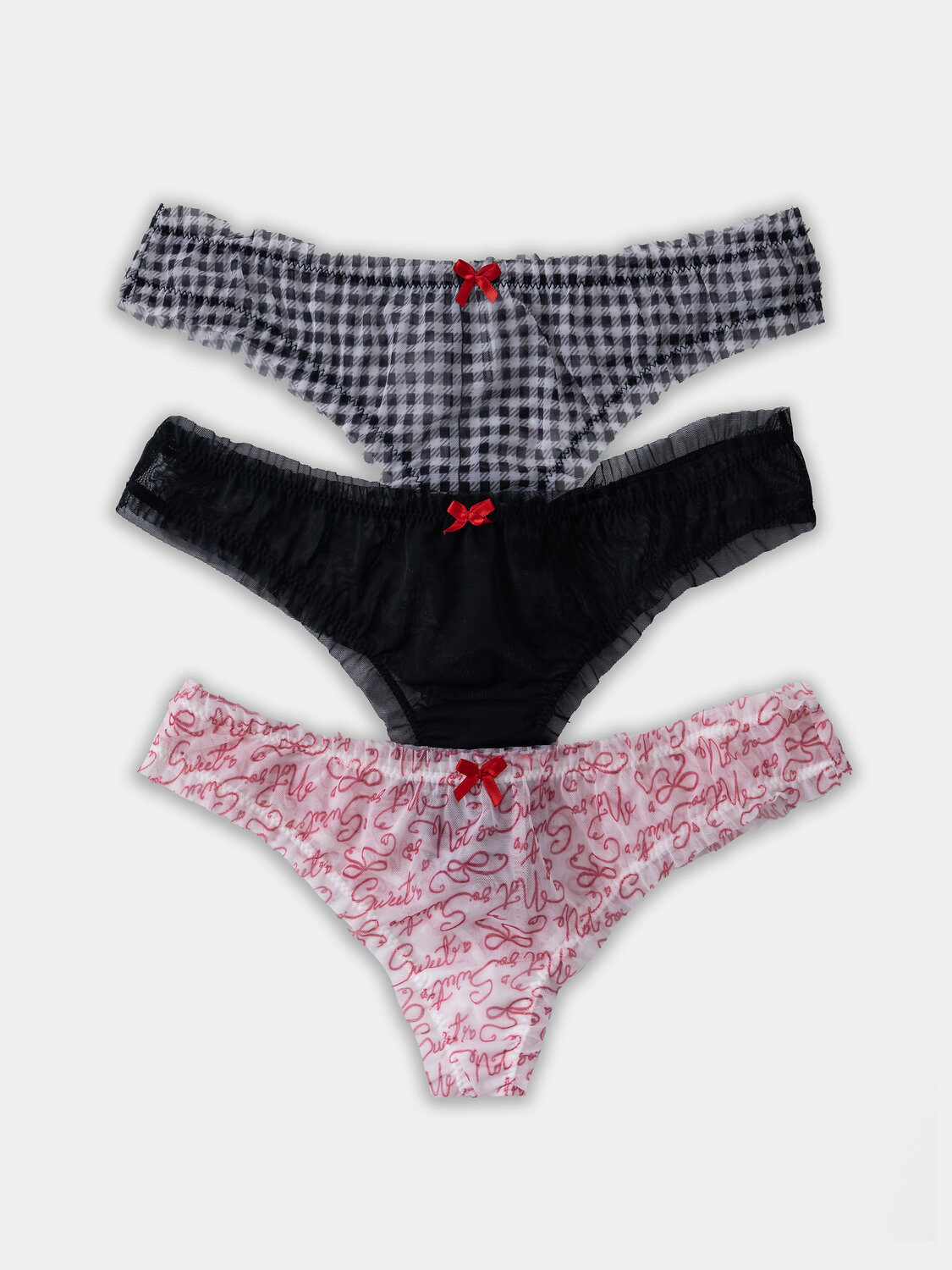 MARK FORMELLE Трусы 412479-3клетка виши черно -белая