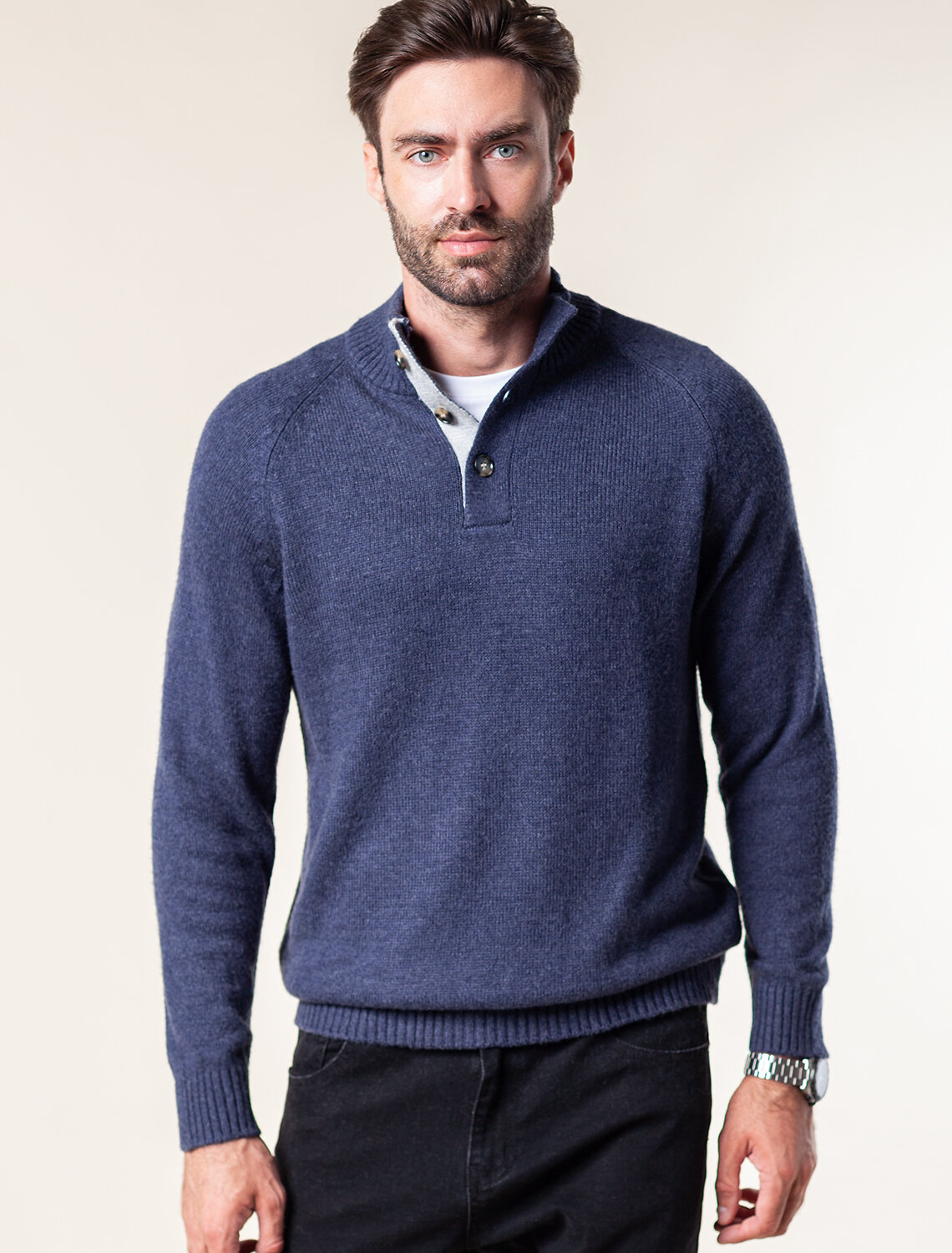 ст. цена2890руб.! VILATTE Джемпер U39.010темно-синий