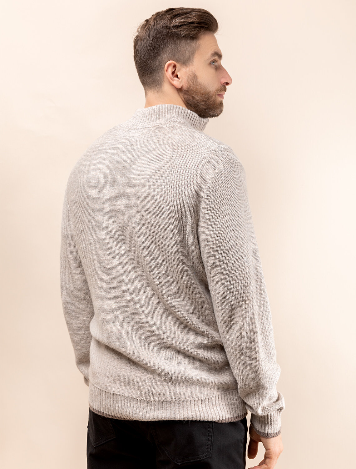 ст. цена3390руб.! VILATTE Джемпер U39.012св.бежевый меланж