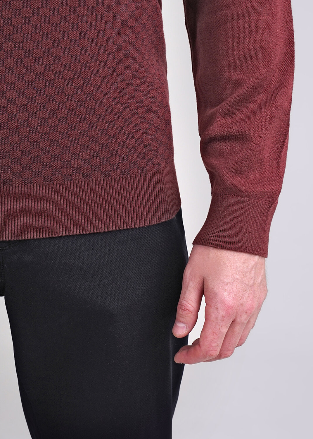 ст. цена1549руб.! CLEVER Джемпер 444265/17хат.коричневый