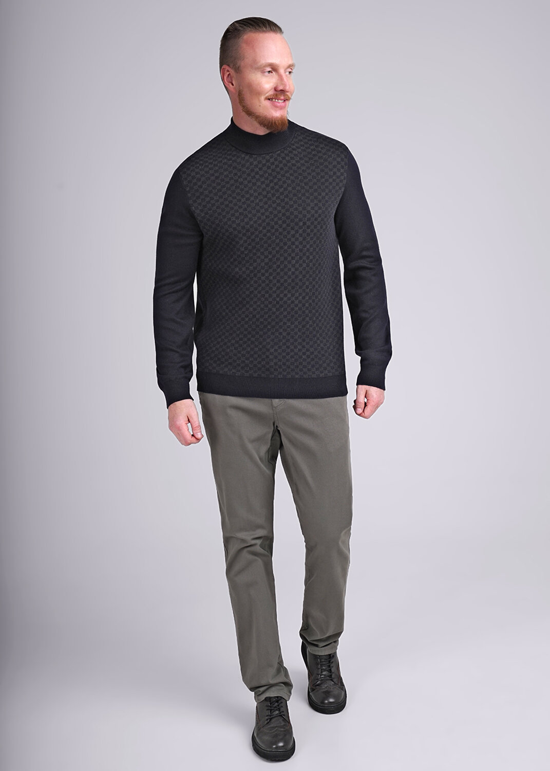 ст. цена1549руб.! CLEVER Джемпер 444263/17хат.синий