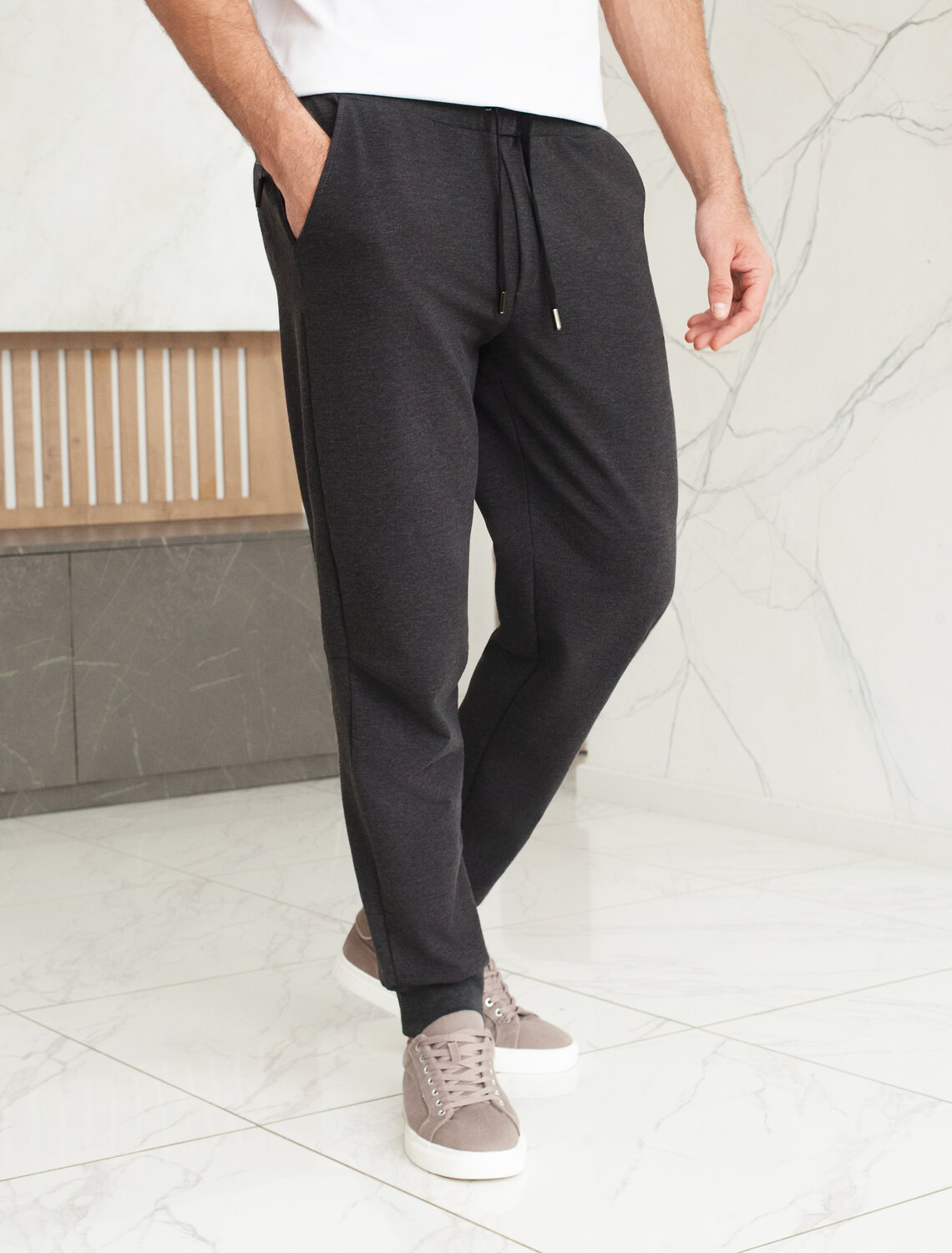 ст. цена1990руб.! VILATTE Брюки U44.005т.серый меланж