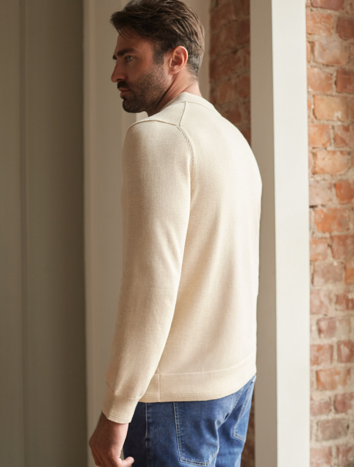 ст. цена2290руб.! VILATTE Джемпер U39.017бежевый меланж