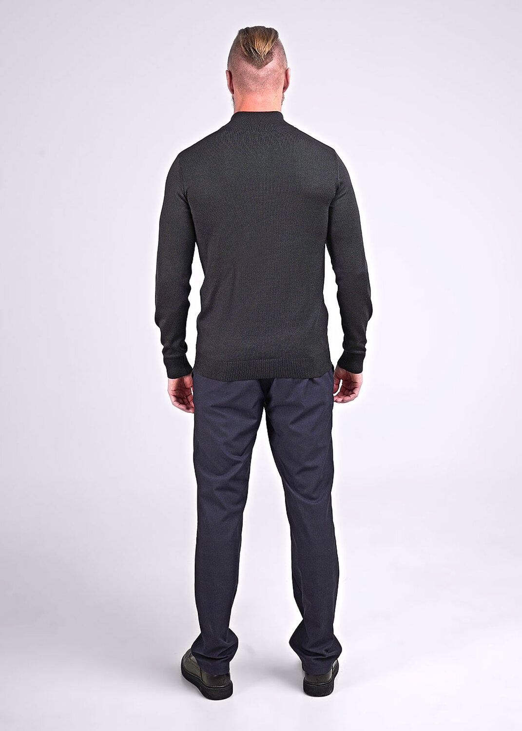 ст. цена1499руб.! CLEVER Джемпер 444297/22хамеланж т.серый