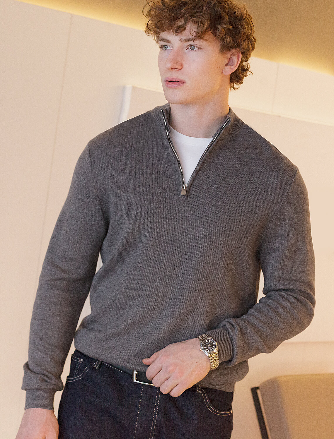 ст. цена2490руб.! VILATTE Джемпер U39.000темно-серый