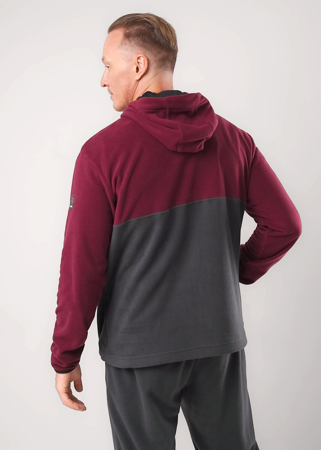 ст. цена1840руб.! CLEVER Джемпер 452595/01лт.бордовый/т.серый