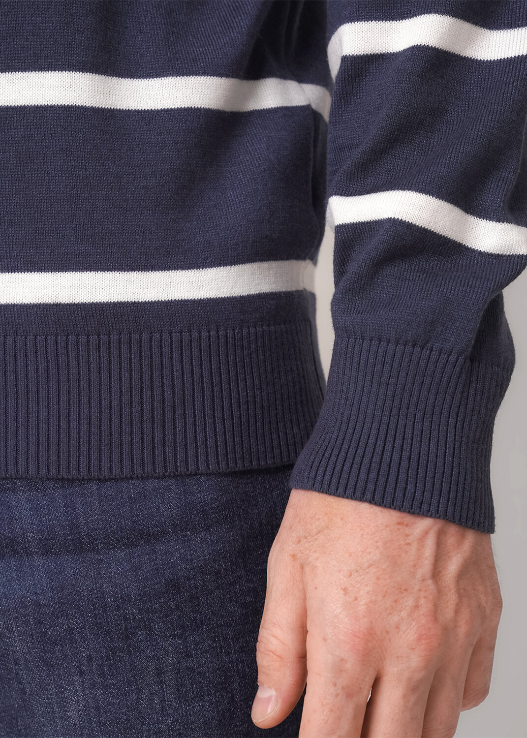 ст. цена2064руб.! CLEVER Джемпер 454189/11хат.синий/молочный