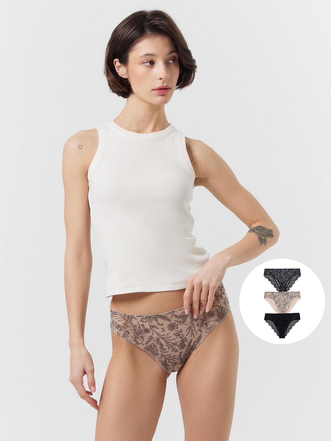 MARK FORMELLE Трусы 412612-3цветы на бежевом1