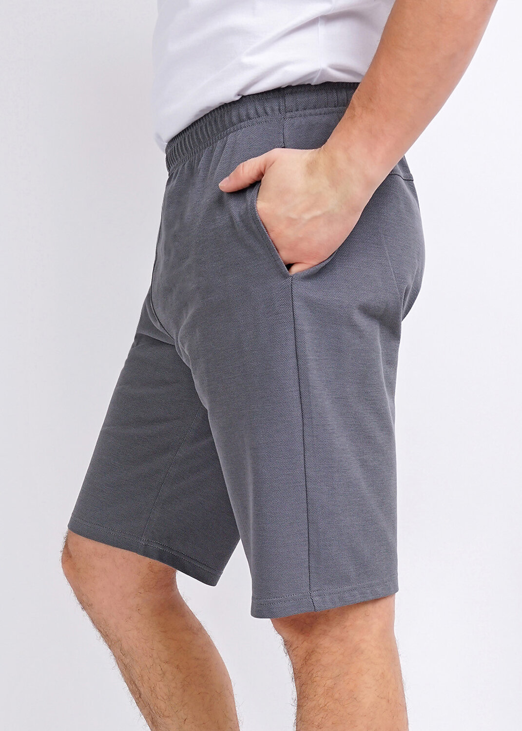 ст. цена1150руб.! CLEVER Шорты 601118зэмеланж т.серый