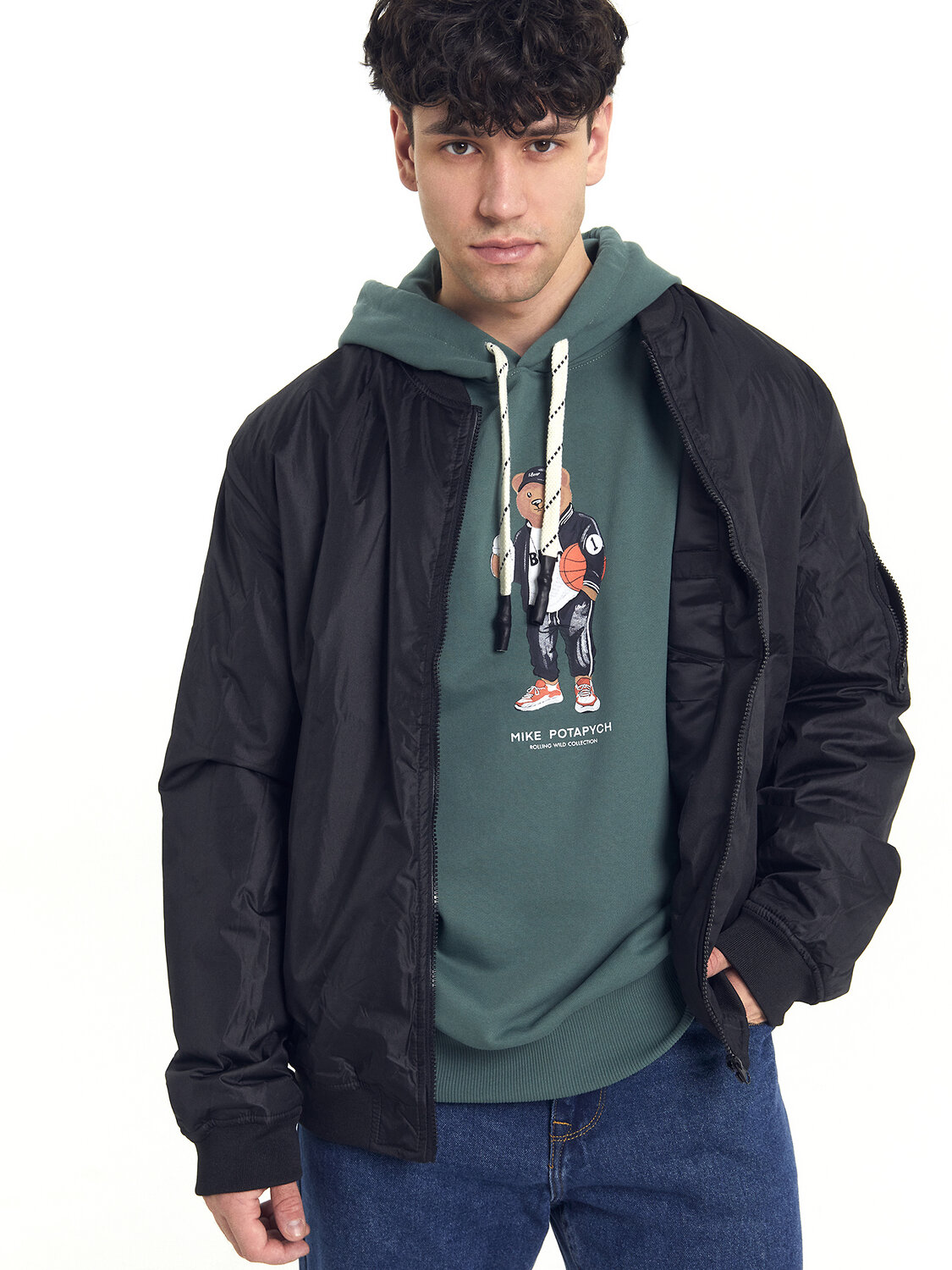 ст. цена2143руб.! MARK FORMELLE Анорак 121806-2темная зелень +печать