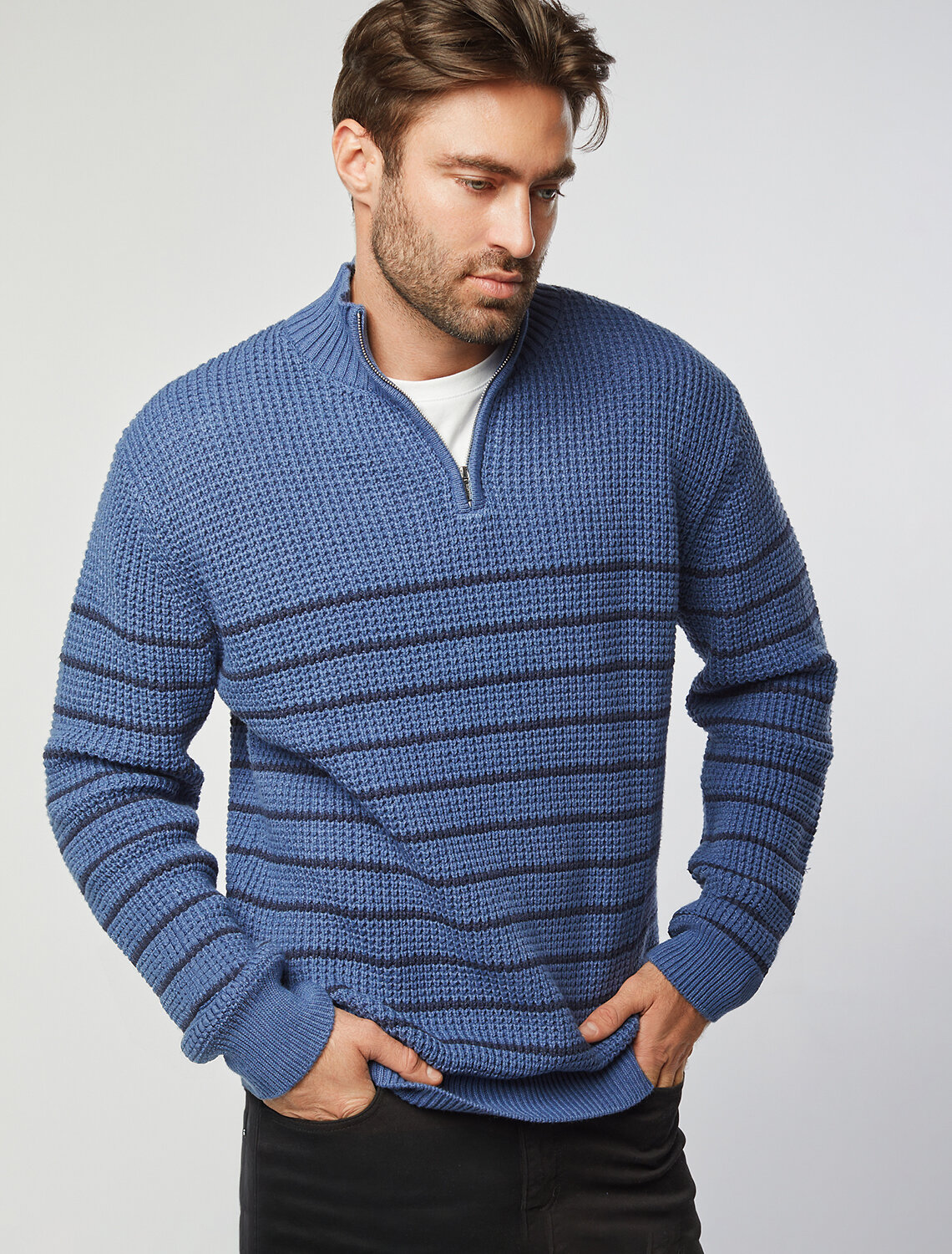 ст. цена2890руб.! VILATTE Джемпер U39.009светло-синий