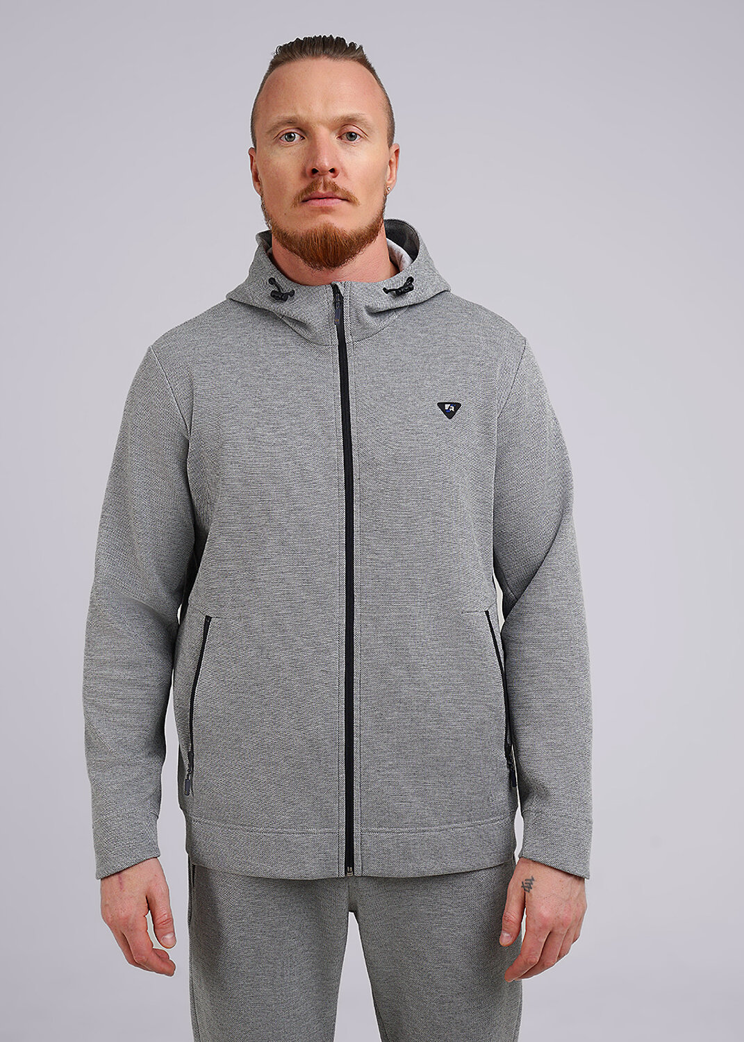 ст. цена2601руб.! CLEVER Куртка 542344/05зз_пмеланж серый