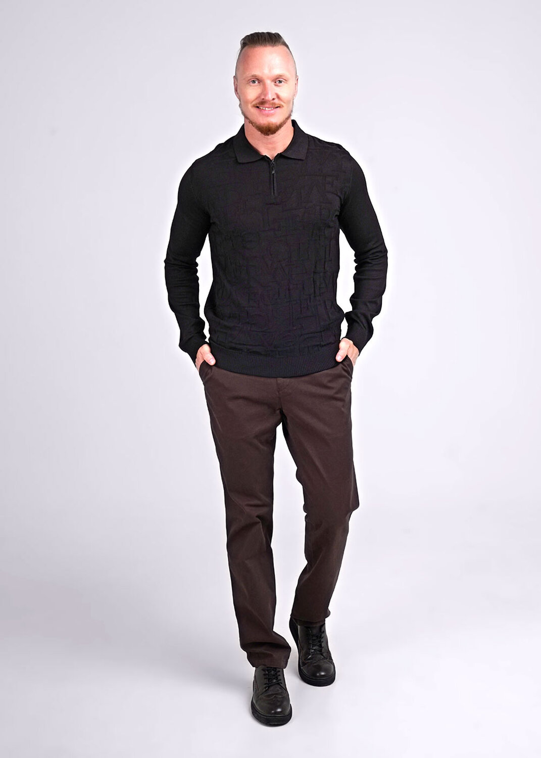 ст. цена1399руб.! CLEVER Джемпер 444291/22хачёрный