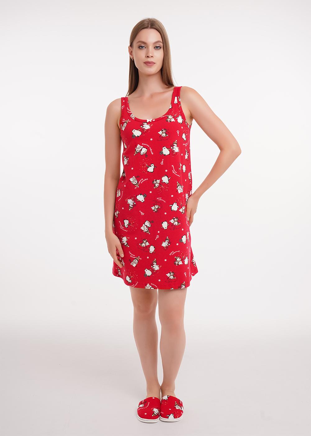 АКЦИЯ 790р. 890р.CLE LS15-1202 Сорочка ночн. жен. Конфетти