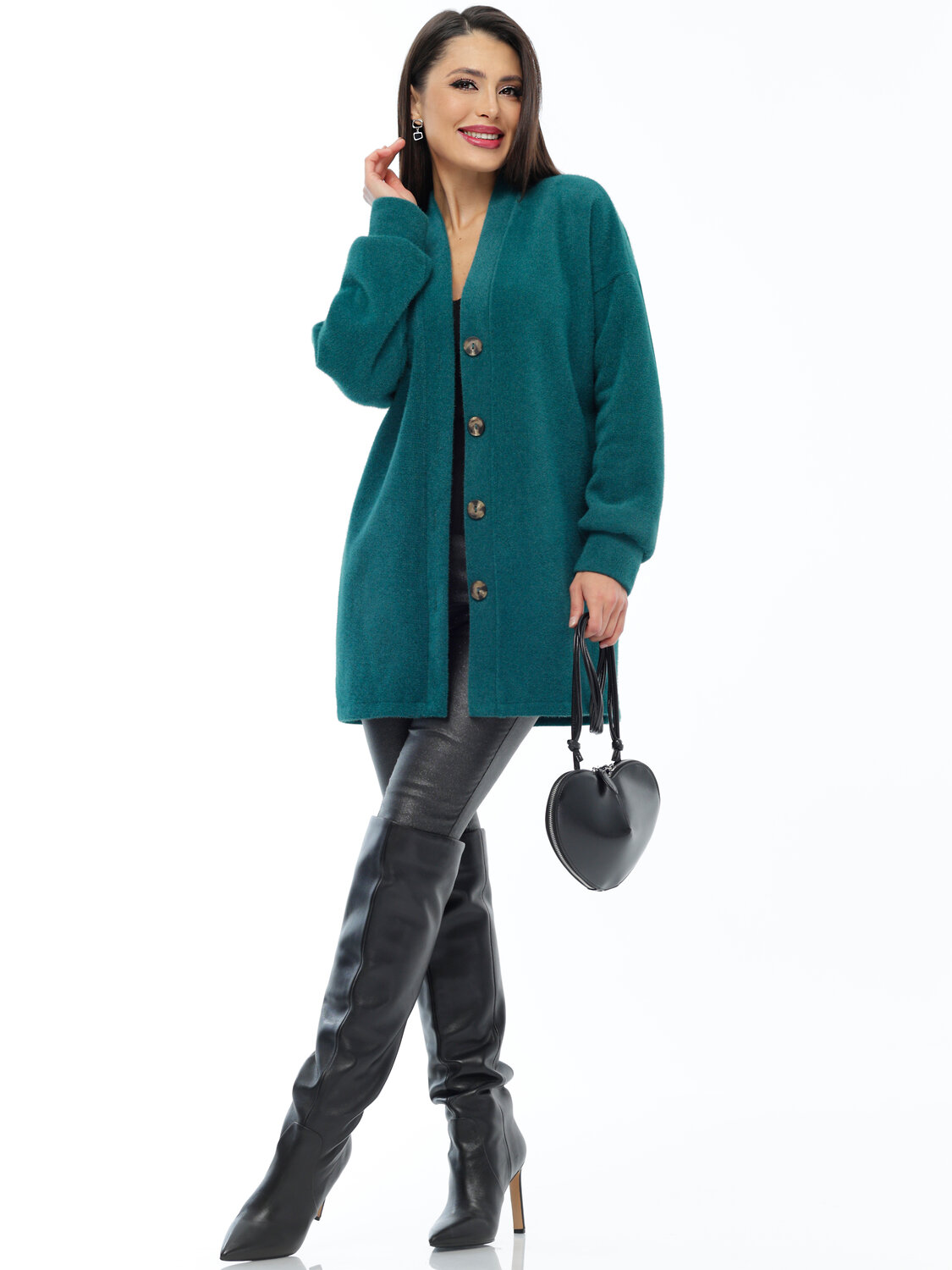 ст. цена2640руб.! DStrend Кардиган Кр-0179Изумрудный