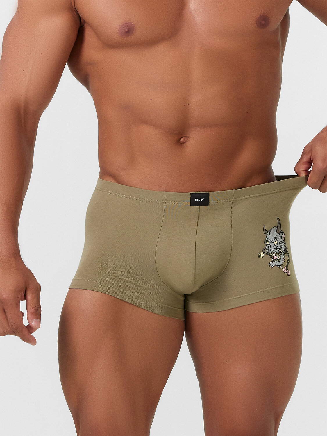 MARK FORMELLE Трусы 411216-3хаки +маски на красном +дубовая кора